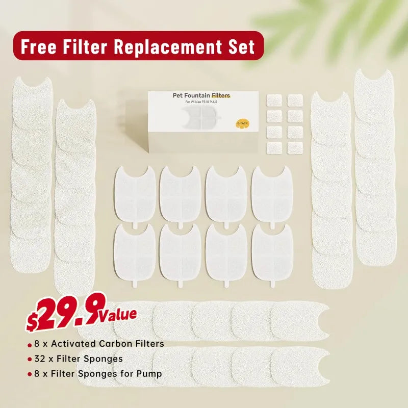 Smart Pet Water Dispenser - Fresh, Safe, 4L Capacity, 59% OFF + Free Filter Included