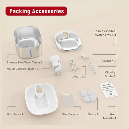 Smart Pet Water Dispenser - Fresh, Safe, 4L Capacity, 59% OFF + Free Filter Included