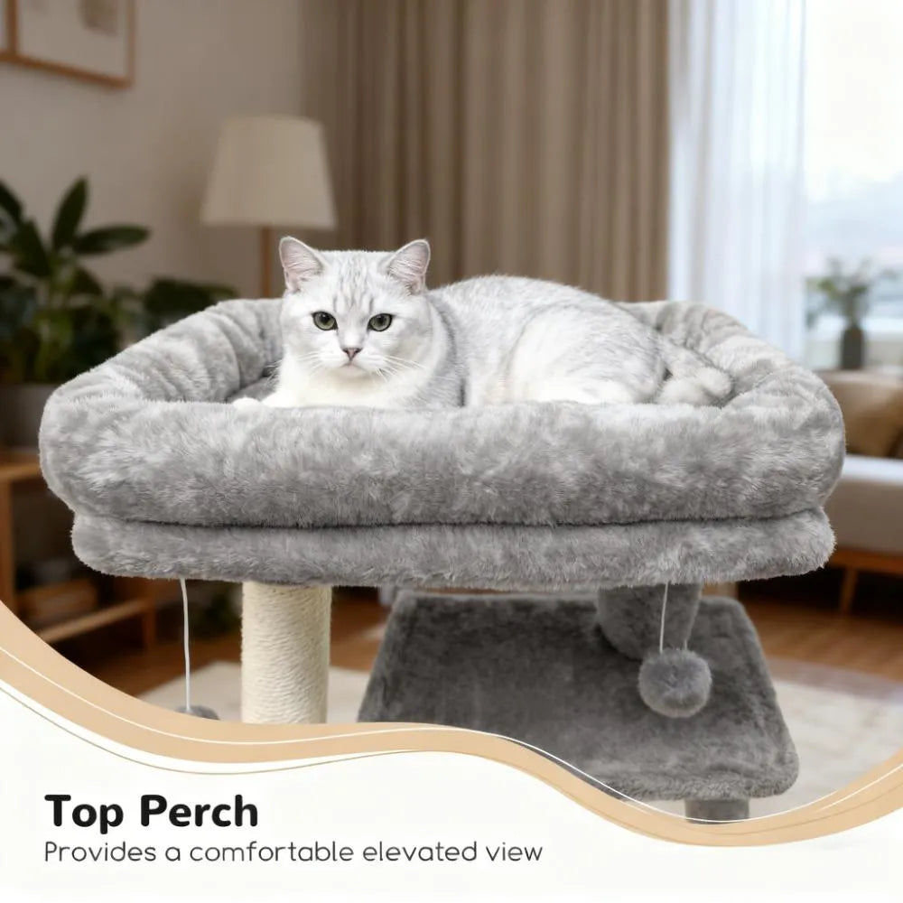 Large Cat Tree – 70 Inch, Sturdy with Scratching Post, Hammock & Condo for Indoor Cats