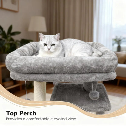 Large Cat Tree – 70 Inch, Sturdy with Scratching Post, Hammock & Condo for Indoor Cats