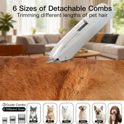 Pet Grooming Vacuum Kit – 12000Pa, Quiet, 2L Capacity, Ideal for Shedding & Grooming