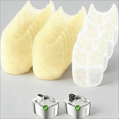 Replacement Filters for Cat Fountains - 8-Pack + Pre-Filters