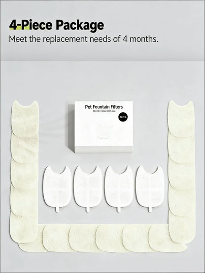 Replacement Filters for Cat Fountains - 8-Pack + Pre-Filters