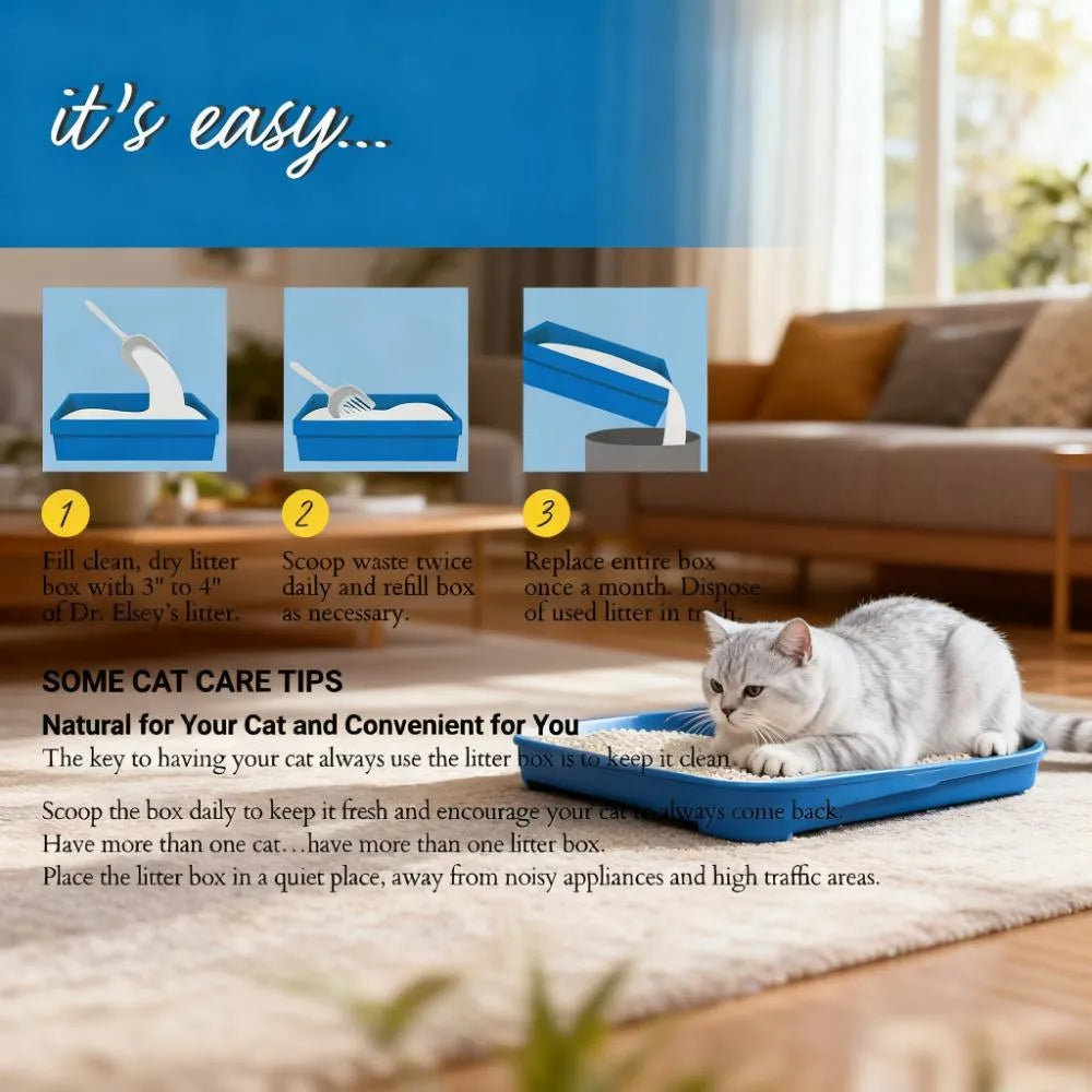 UnScented Clumping Clay Cat Litter – 40 lb, Ultimate Odor Control