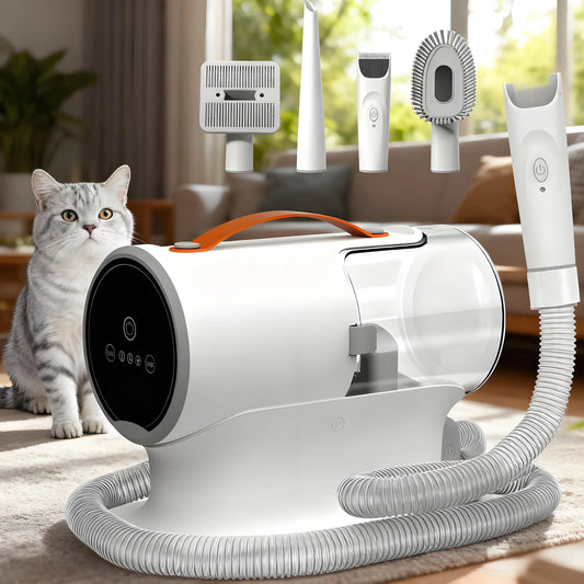 Pet Grooming Vacuum Kit – 12000Pa, Quiet, 2L Capacity, Ideal for Shedding & Grooming